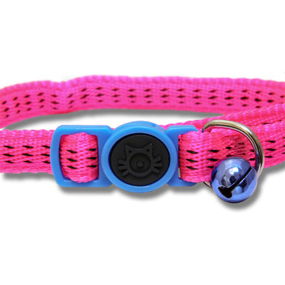 Cat Collar Nylon Padded with Safety Buckle 19-31cm