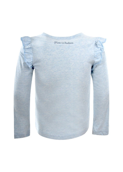 Pure Western Girls Grace Frill Long Sleeve Tee