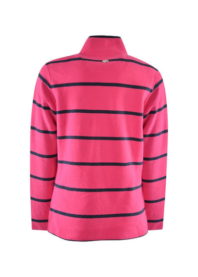 Thomas Cook Womens Windsor Stripe 1/4 Zip Rugby