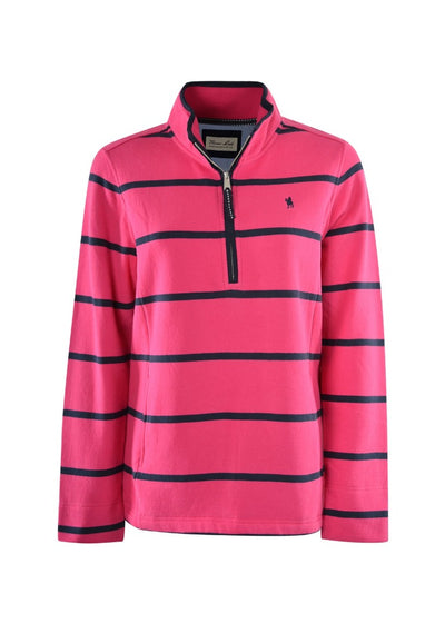 Thomas Cook Womens Windsor Stripe 1/4 Zip Rugby