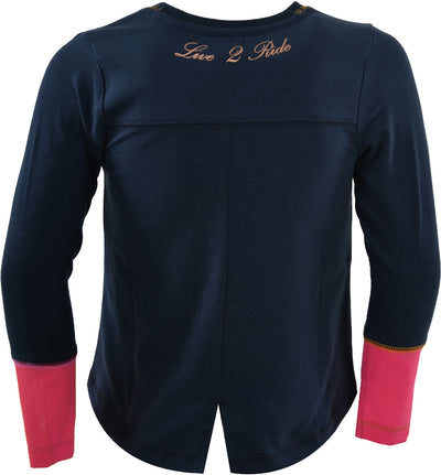 Thomas Cook Girls Lucky Horses Long Sleeve Top