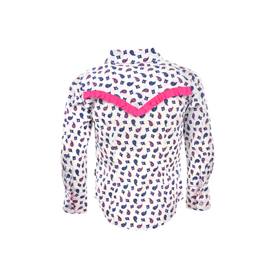 Pure Western Girls Harper Print LS Shirt