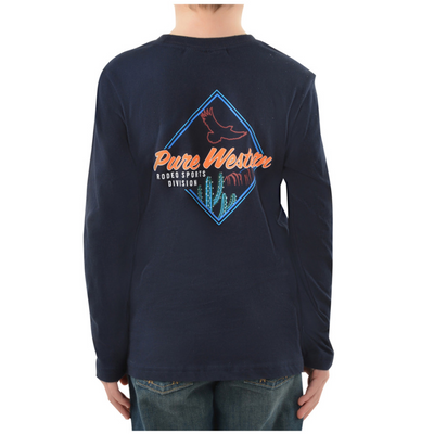 Pure Western Boys Clarke LS Tee