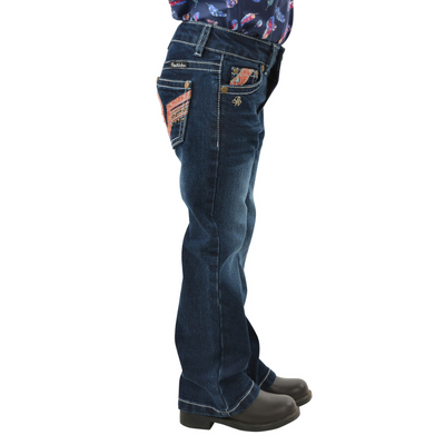 Pure Western Girls Aztec Bootcut Jean