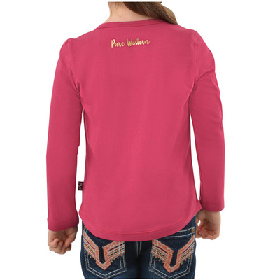 Pure Western Girls Lacey LS Tee