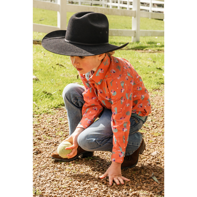 Pure Western Girls Priscilla Print LS Shirt