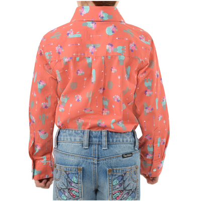 Pure Western Girls Priscilla Print LS Shirt