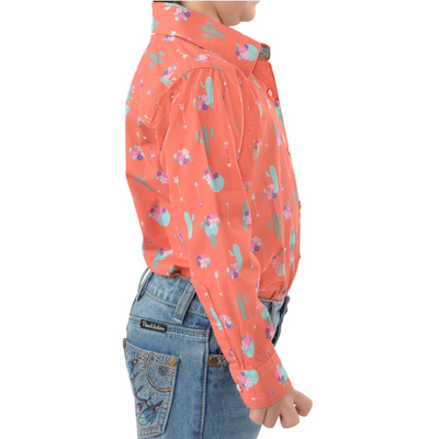 Pure Western Girls Priscilla Print LS Shirt