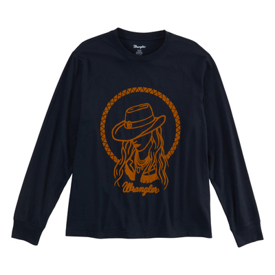 Wrangler Womens Retro Black Tee
