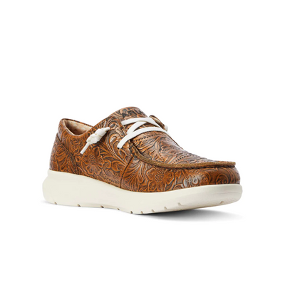 Ariat Womens Floral Emboss Lace Up Hilo