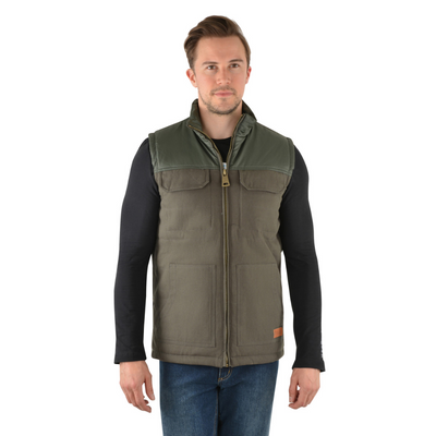 Pure Western Mens Cameron Canvas Vest