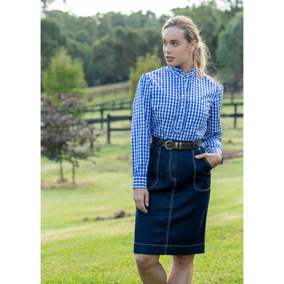 Thomas Cook Womens Dolly Ruffle Collar LS Blouse