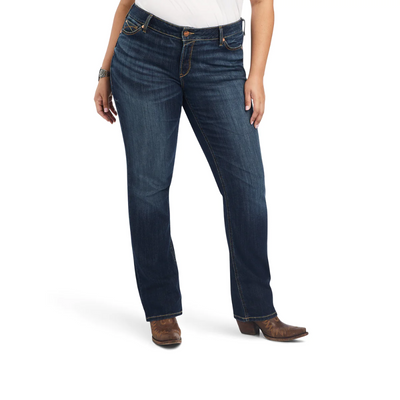 Ariat Womens REAL Mid Rise Straight Leg Octavia Jeans