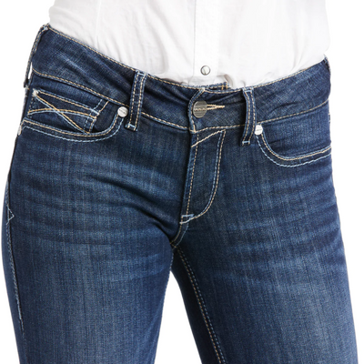 Ariat Womens REAL Alexandra Mid Rise Bootcut Jean