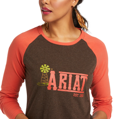 Ariat Womens REAL Graphic LS Tee