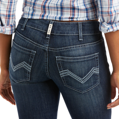 Ariat Womens REAL Mid Rise Arrow Fit Bootcut Jean