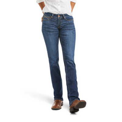 Ariat Womens REAL Mid Rise Straight Leg Brenda Jean