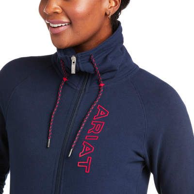 Ariat Womens Team Logo Full Zip Sweatshirt