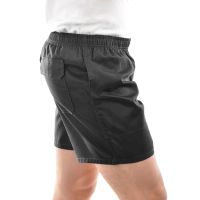 Hard Slog Mens Drill Shorts Mid Length