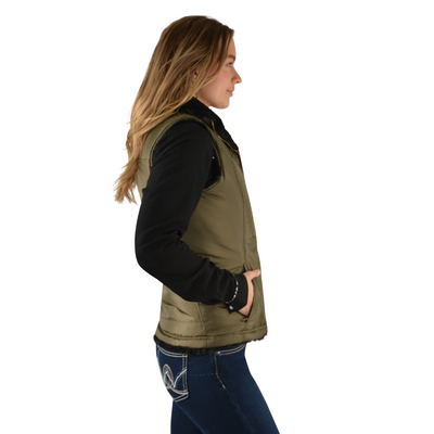 Wrangler Womens Carrie Reversible Vest