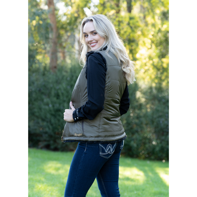 Wrangler Womens Carrie Reversible Vest