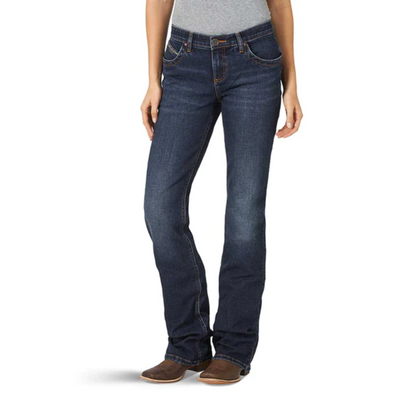 Wrangler Womens QBaby Mid Rise Bootcut Jean