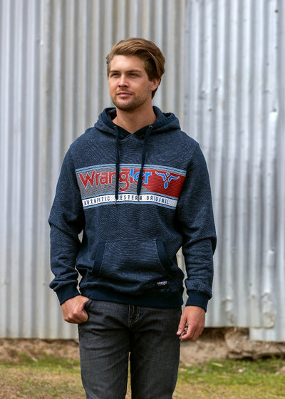Wrangler Mens Duke Pull Over Hoodie