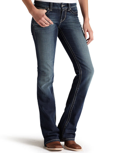 Ariat Womens REAL Mid Rise Bootcut Jean 10011683