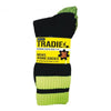 Tradie Mens Fluro Acrylic 3Pk Socks