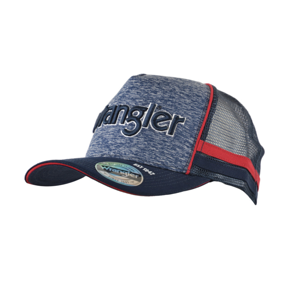 Wrangler Mens Jake Square Front Trucker Cap