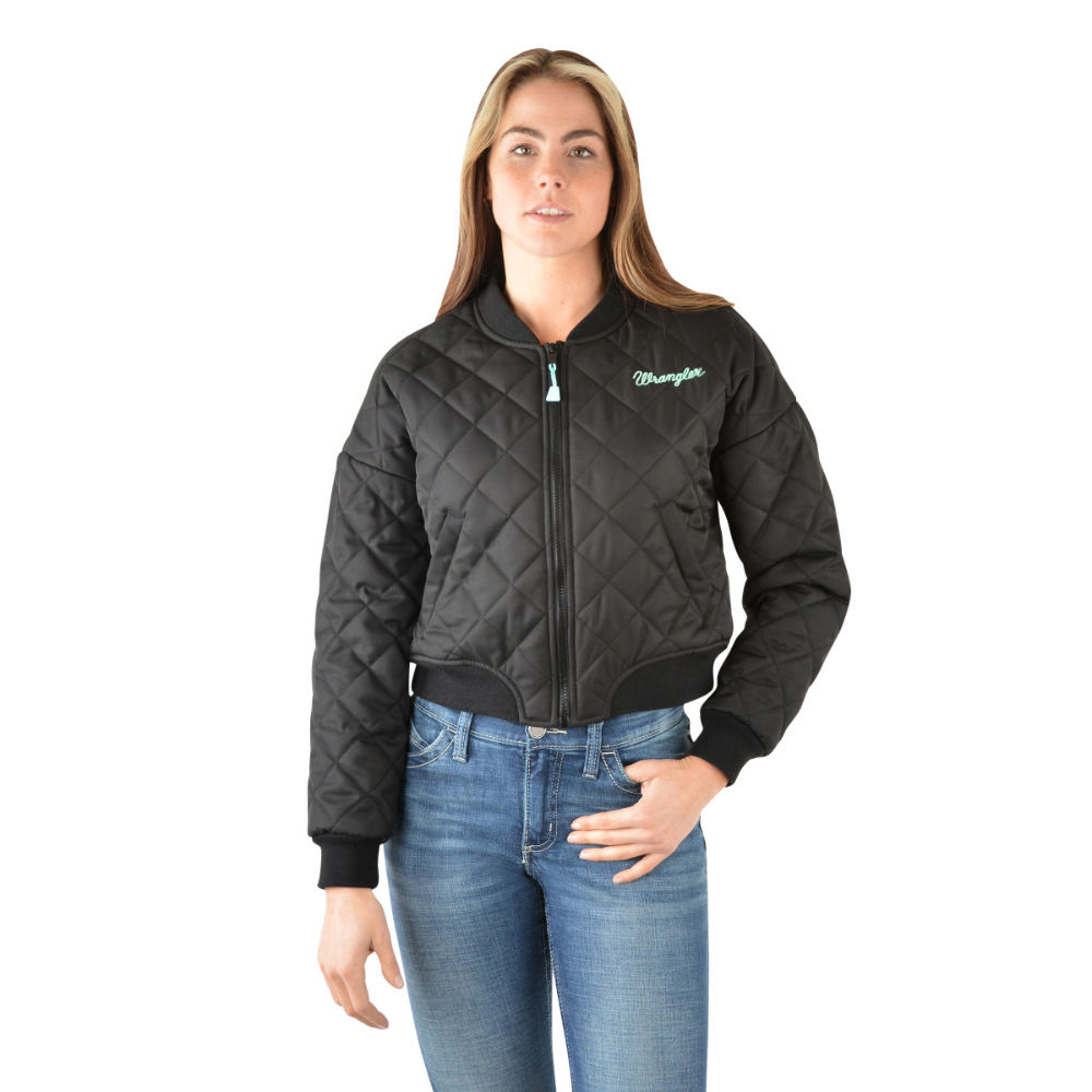 Wrangler Womens Dallas Crop Bomber Jacket