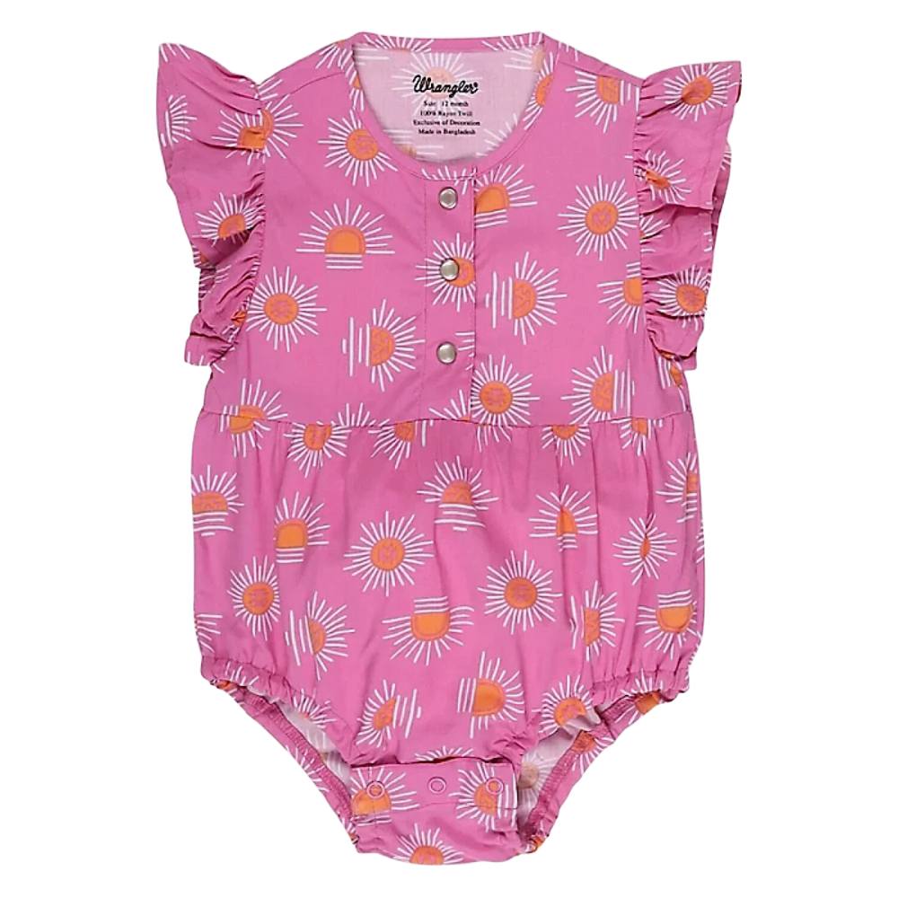 Wrangler Baby Girls Ruffle Bodysuit