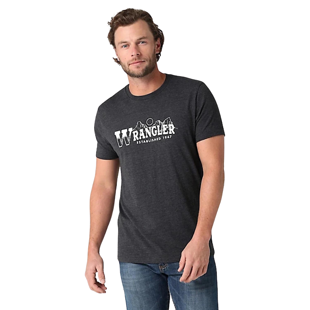 Wrangler Mens Western Logo SS Tee