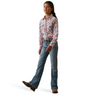 Ariat Girls Blazin Boots Snap Front LS Shirt