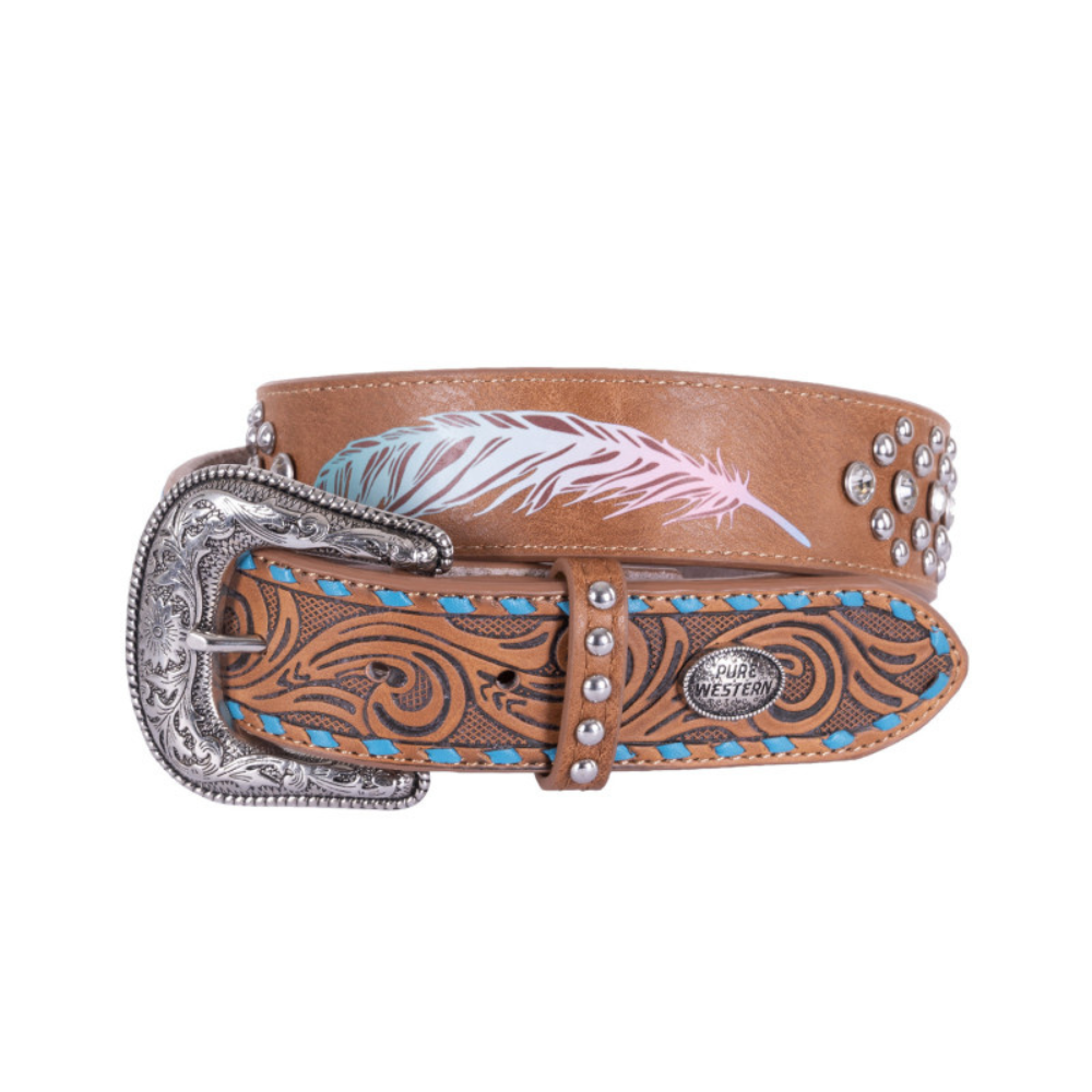 Pure Western Womens Maylen Feather Belt
