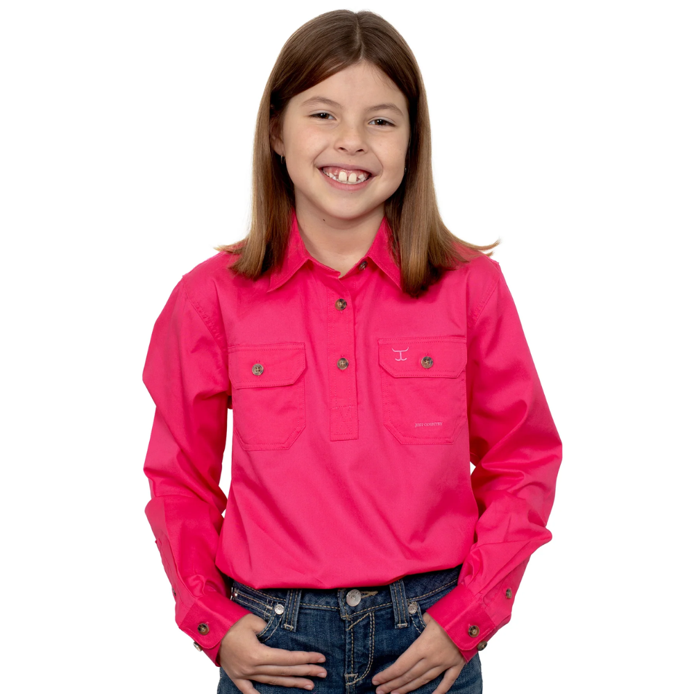 Just Country Girls Kenzie 1/2 Button Workshirt