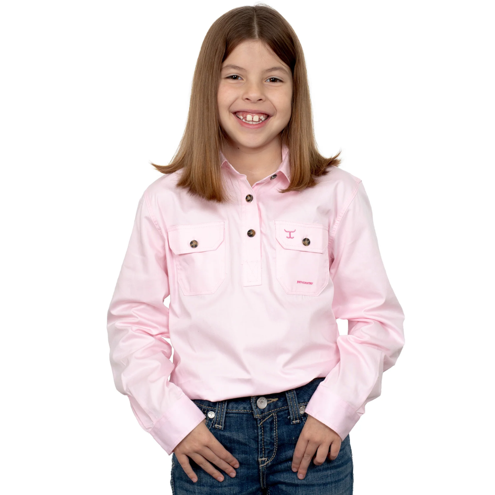Just Country Girls Kenzie 1/2 Button Workshirt