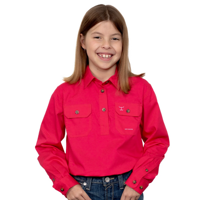 Just Country Girls Kenzie 1/2 Button Workshirt