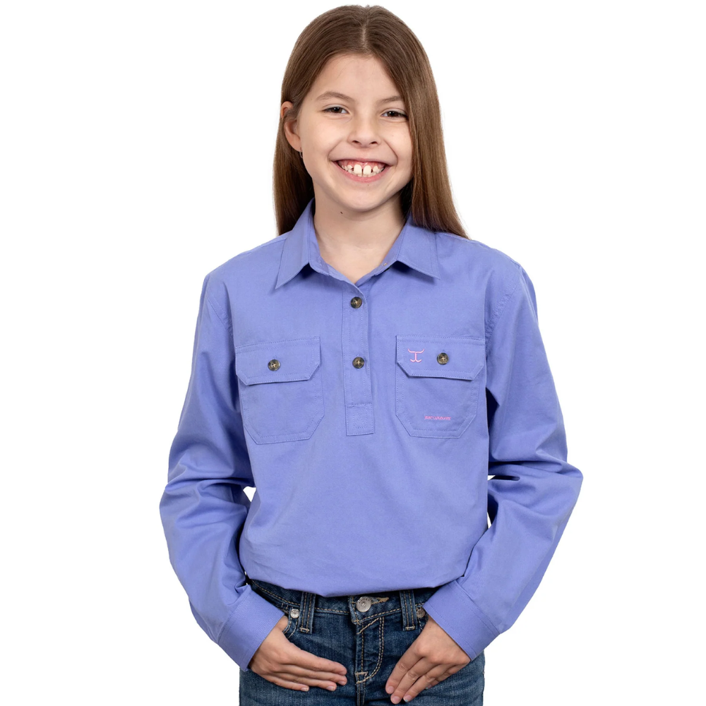 Just Country Girls Kenzie 1/2 Button Workshirt