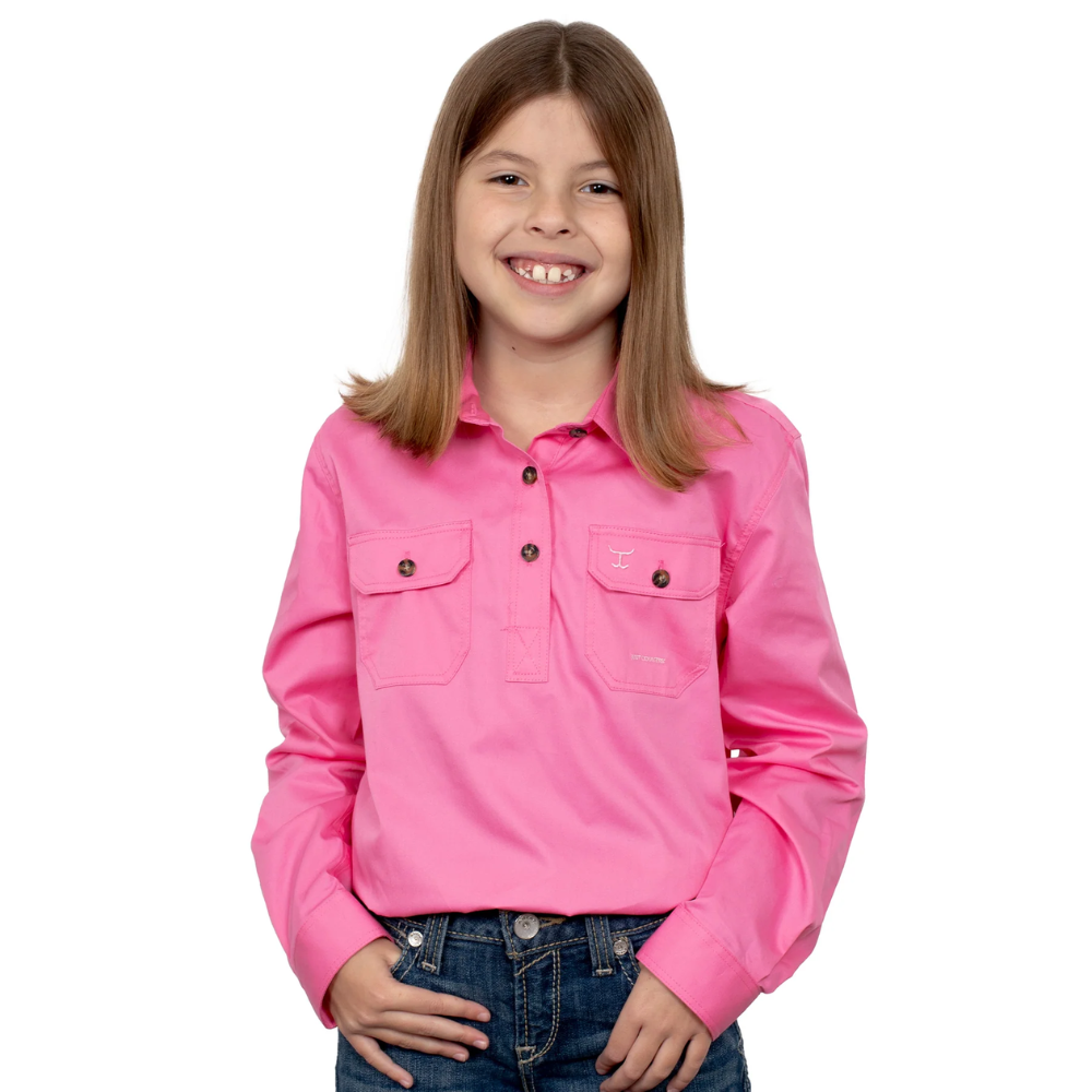 Just Country Girls Kenzie 1/2 Button Workshirt