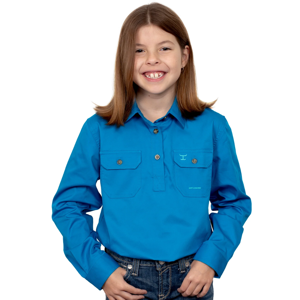 Just Country Girls Kenzie 1/2 Button Workshirt