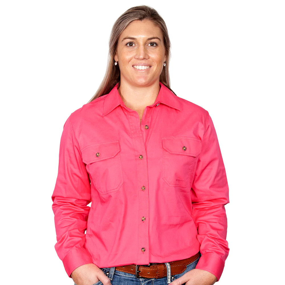 Just Country Womens Brooke Full Button Workshirt
