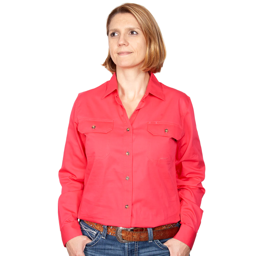 Just Country Womens Brooke Full Button Workshirt