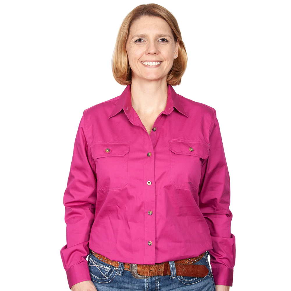 Just Country Womens Brooke Full Button Workshirt