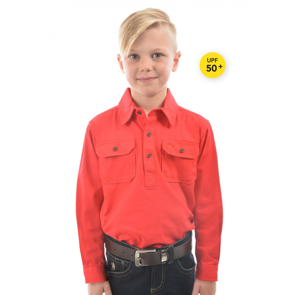 Thomas Cook Kids H/Drill 1/2 Button Workshirt