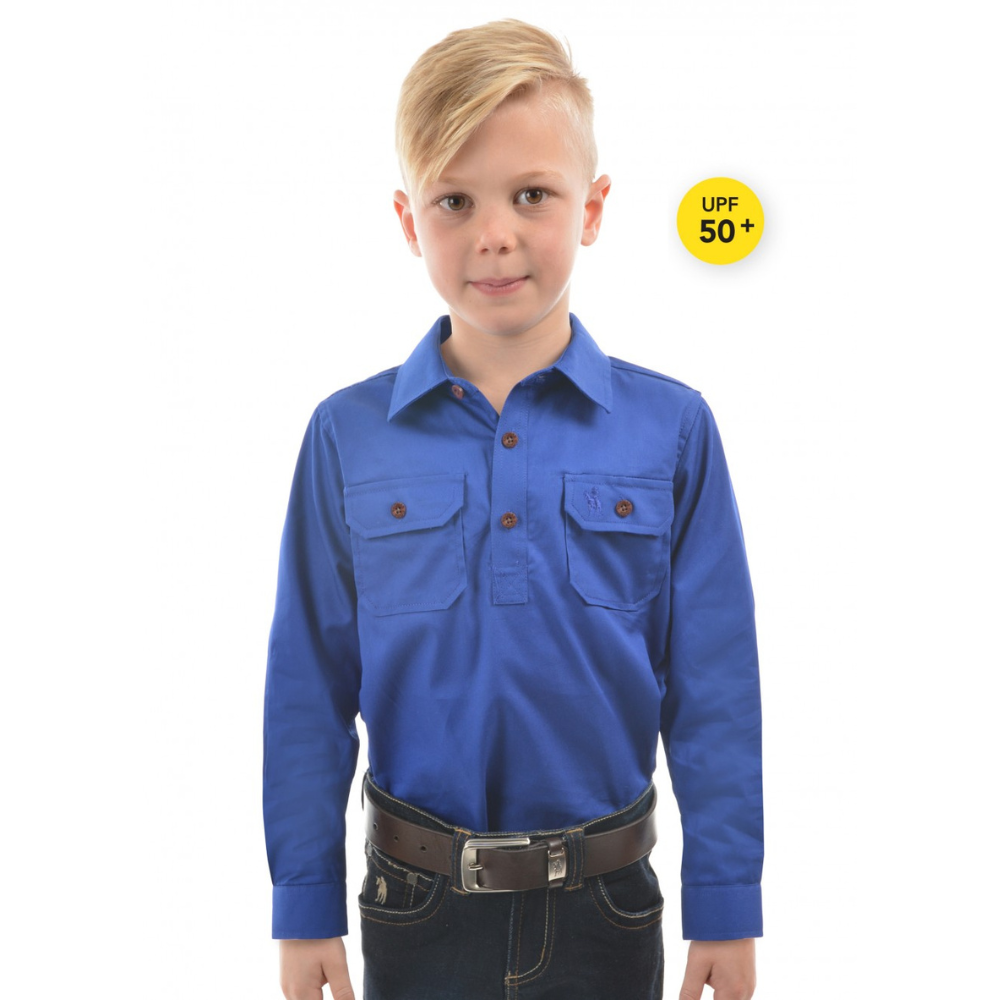 Thomas Cook Kids H/Drill 1/2 Button Workshirt