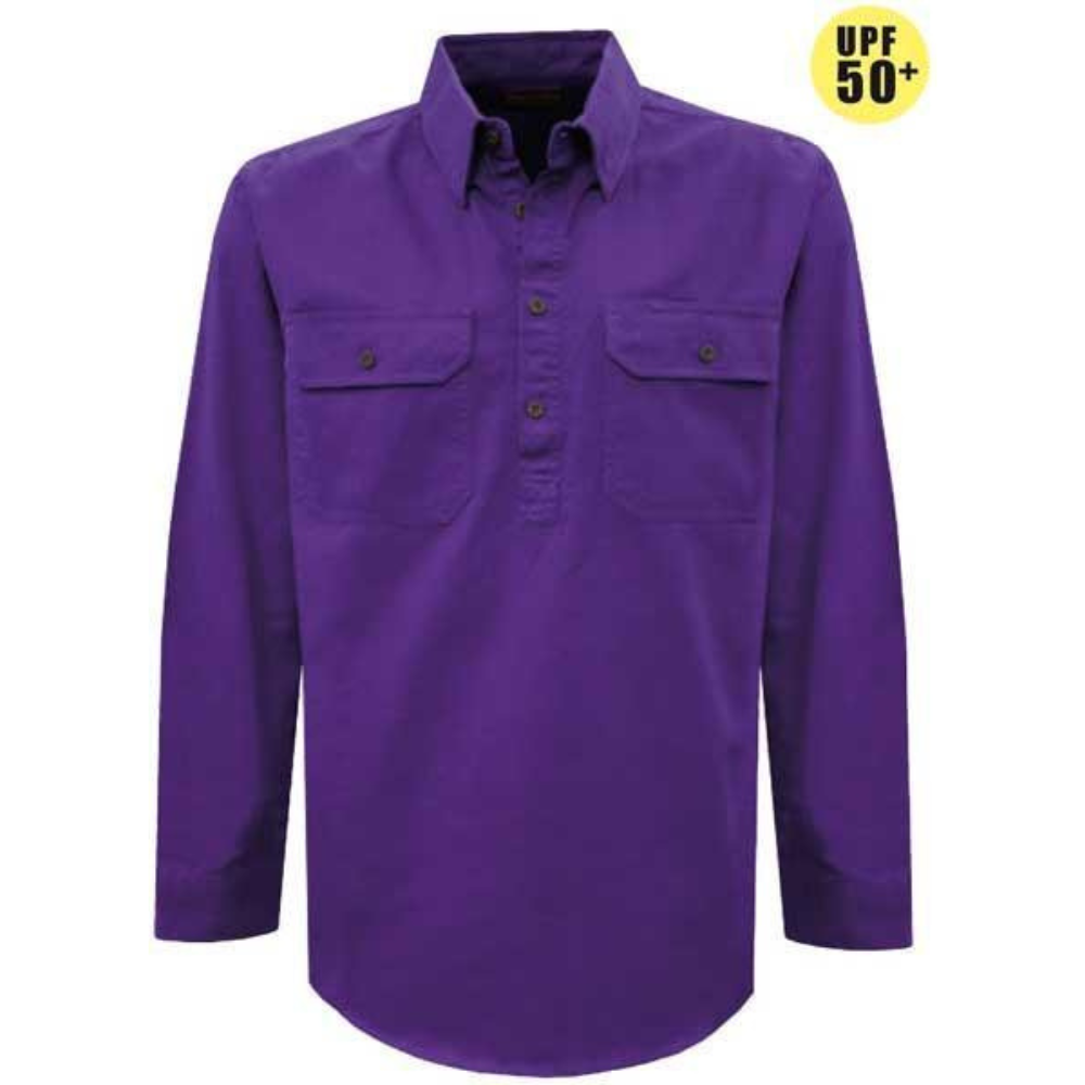 Thomas Cook Uni L/Drill 1/2 Button Workshirt