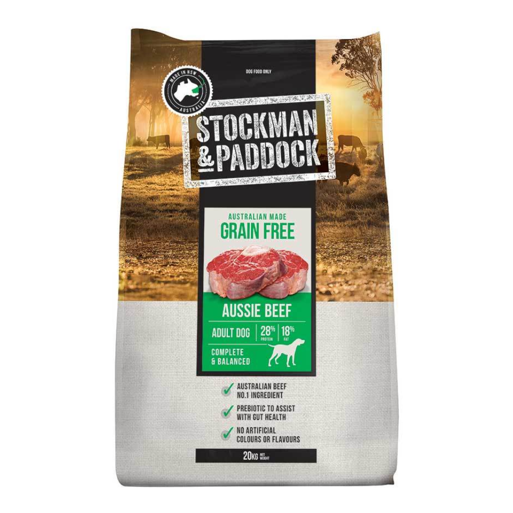 Stockman Paddock GRAIN FREE Beef 20kg