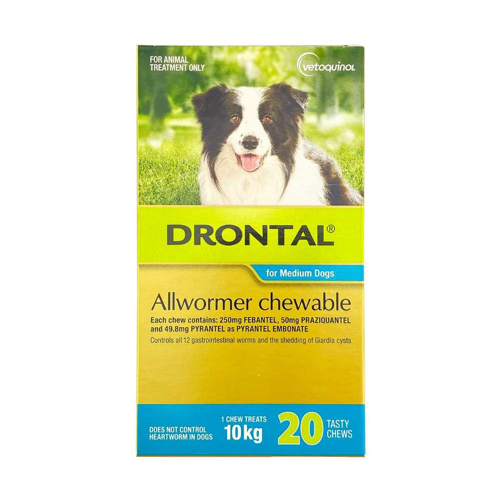 Drontal Chew Med Dog 20 Pack