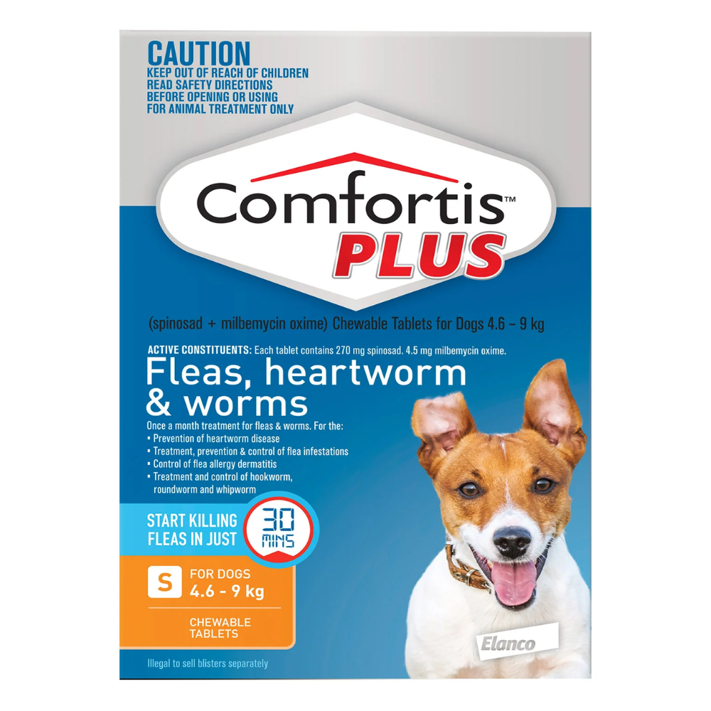 Comfortis Plus Tab 4.6 - 9kg Orange 6pk